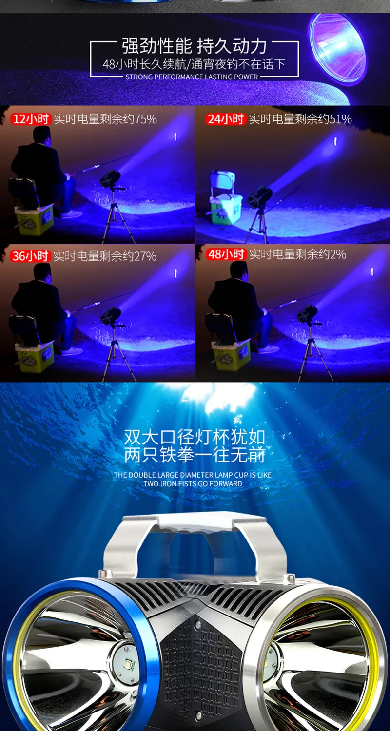 Adult toys Night fishing lamp Maximum duration for 46H Both ends shine High performance-price ratio