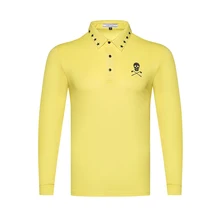 Закрученная новая одежда для гольфа, Мужская футболка с длинными рукавами, быстросохнущая дышащая одежда для гольфа