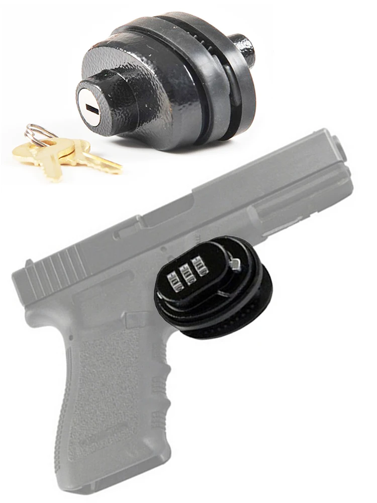 

2019 new Univerals Gun Trigger Lock Zinc Alloy Trigger Password Lock Rifle Key Protecting Safety Lock Hunting Gun Accessories