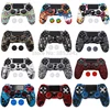 Anti-slip Silicone Cover Skin Case for Sony Play Station Dualshock 4 PS4 Pro Slim Controller+ 2 Thumb Stick Grips Caps ► Photo 1/6
