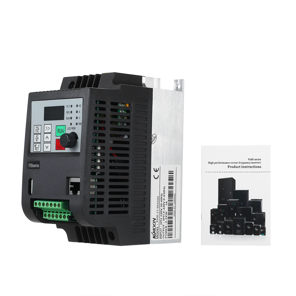 

Hot New Frequency Converter Adjustable Speed VFD Inverter 220V 1.5KW Variable Frequency Inverter for Motor Speed Controller