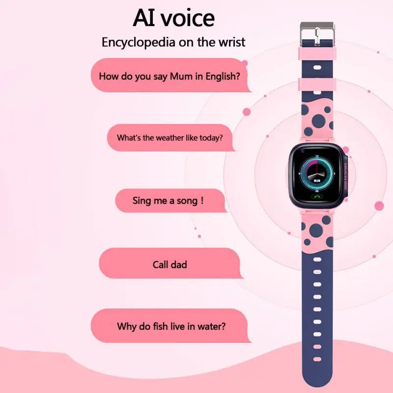 Waterproof Children's Smart Phone Watch 4G Network Card Extra Long Standby Time Band