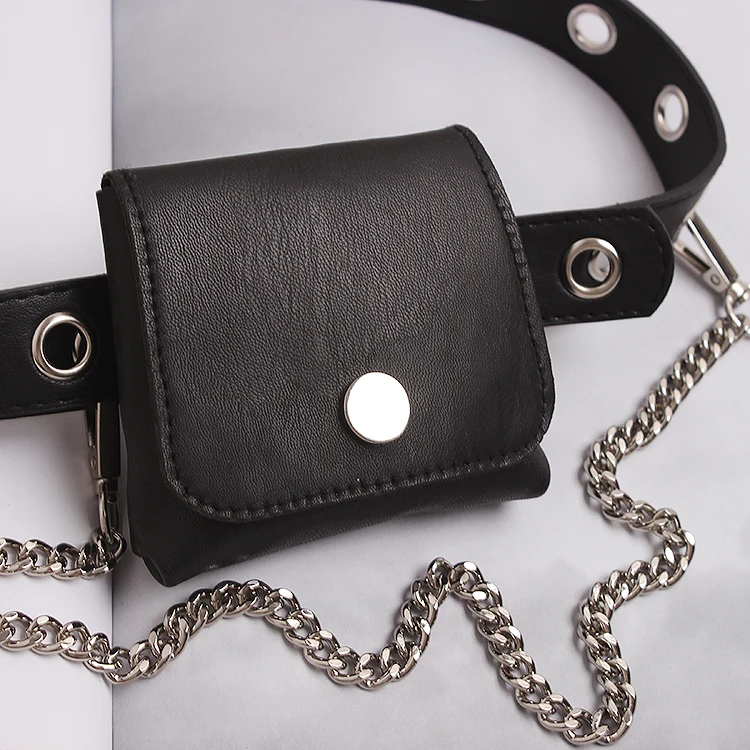XITAO Hollow Mini Small Package Belt Detachable Multifunction Black Chain Belt Autumn New Tide Fashion Women Bag GCC1406