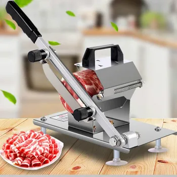 

Meat slicer stainless steel household manual thickness adjustable commercial meat and vegetable slicer LB10173