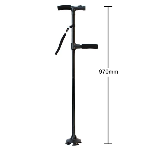 Telescopic Folding Canes LED Light Aged Walking Sticks Poles for the Elder ski camp telescopic baton outdoor hiking poles crutch - Цвет: 01