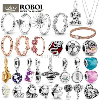 

Original 925 Sterling Silver SPRING 2020 COLLECTION Bracelet Ring Charm with Original Engraved Woman Jewelry Gift Free Shipping