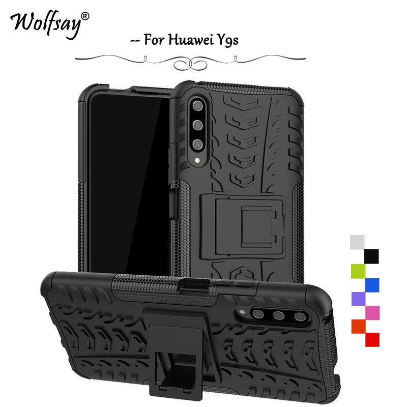 For Huawei Y9s Case Shockproof Armor Rubber Hard Back Phone Protective Cover | Мобильные телефоны и аксессуары