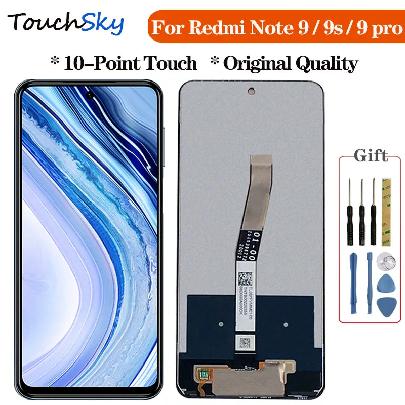 ЖК-дисплей с сенсорным экраном в сборе для Redmi Note 9 9s pro сенсором note ЖК-дисплея