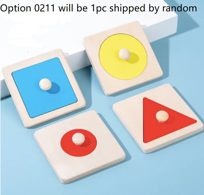 Montessori Toy Wooden Grasp Board Geometric Shape Educational Color Sorting Math Puzzle Preschool Learning Game Baby Kids Gift - Image 5