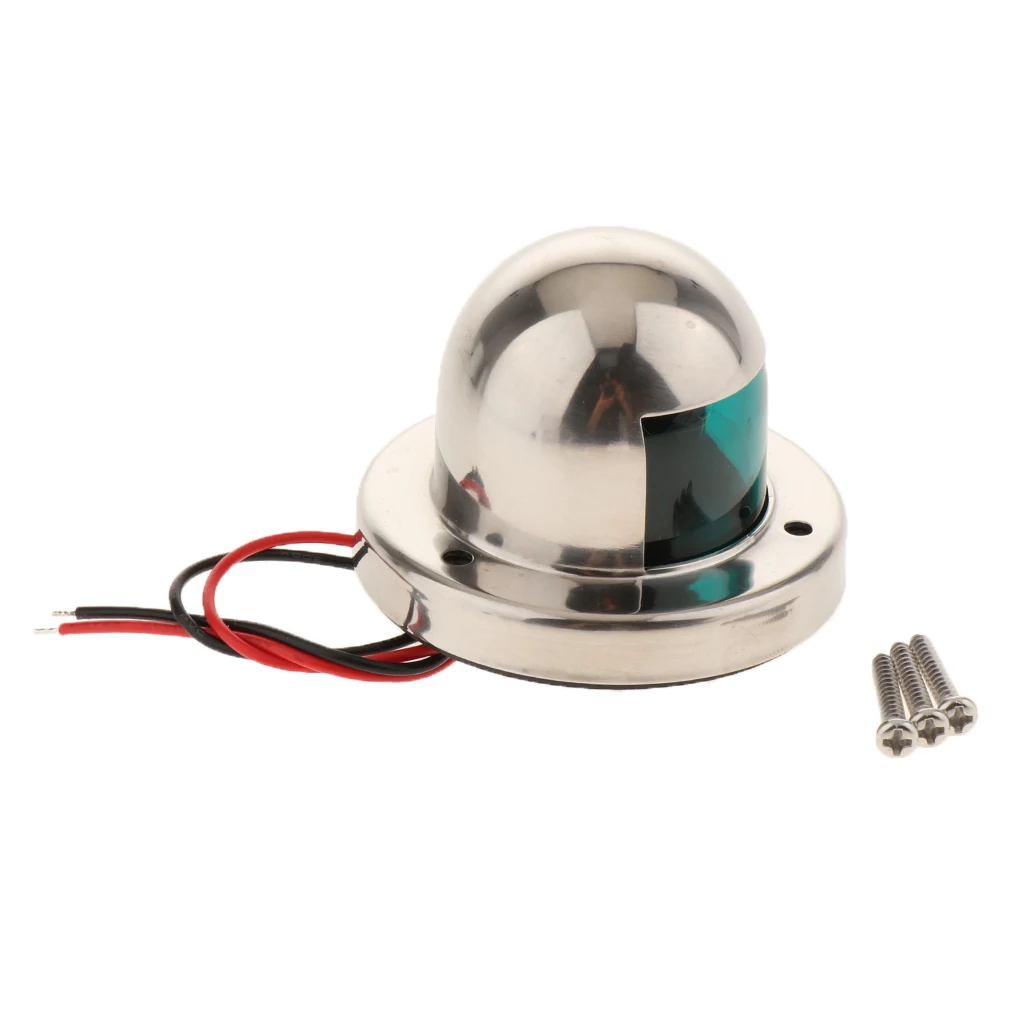Red & Green LED Navigation Signal Light Lamp 12V For Marine Boat Yacht