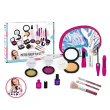 

Kids Pretend Cosmetic Toy - Simulation Play Makeup Kit Realistic Beauty Makeup Set With Cosmetic Bag Washable Play Makeup Toy