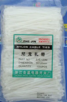 

Delivery.Free network cabling, self-locking type nylon tie 3 * 120 mm (1000 / bag)