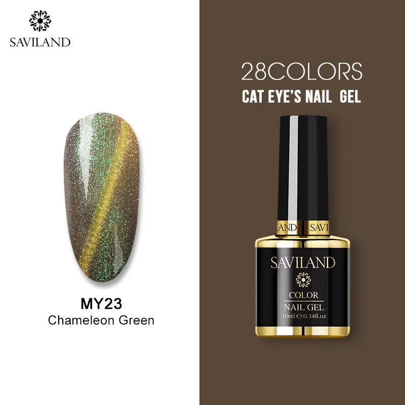10ml MY23 SAVILAND Гель-лак для кошачьих глаз Хамелеон звездное небо Магнитный замачивающийся УФ светодиодный Гель-лак для ногтей Гель-лак сделай сам - Цвет: 10ml MY23