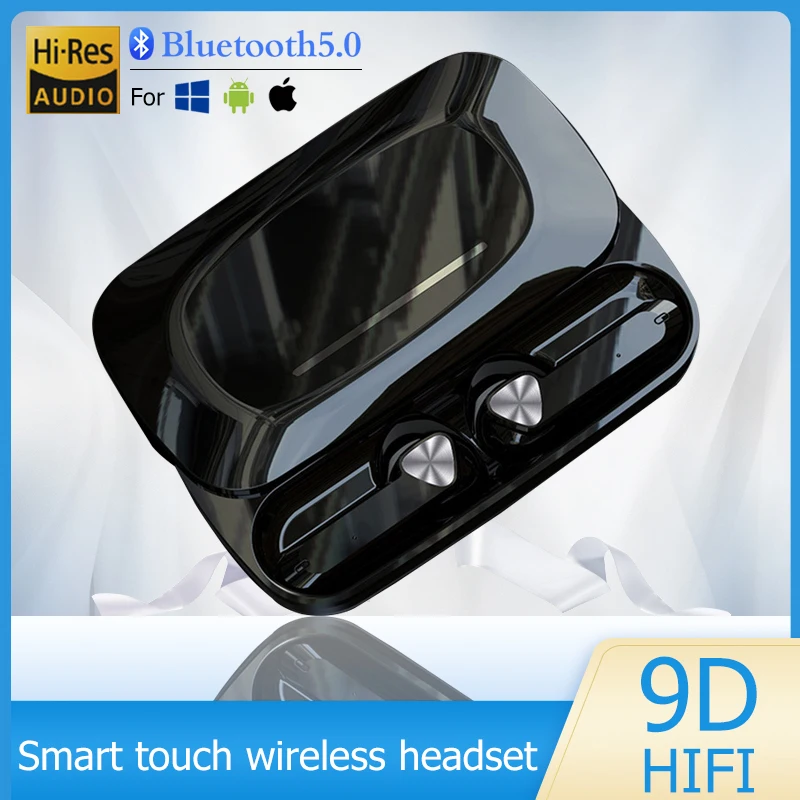 Наушники Bluetooth 5 0 наушники настоящие беспроводные 2 микрофона стереонаушники
