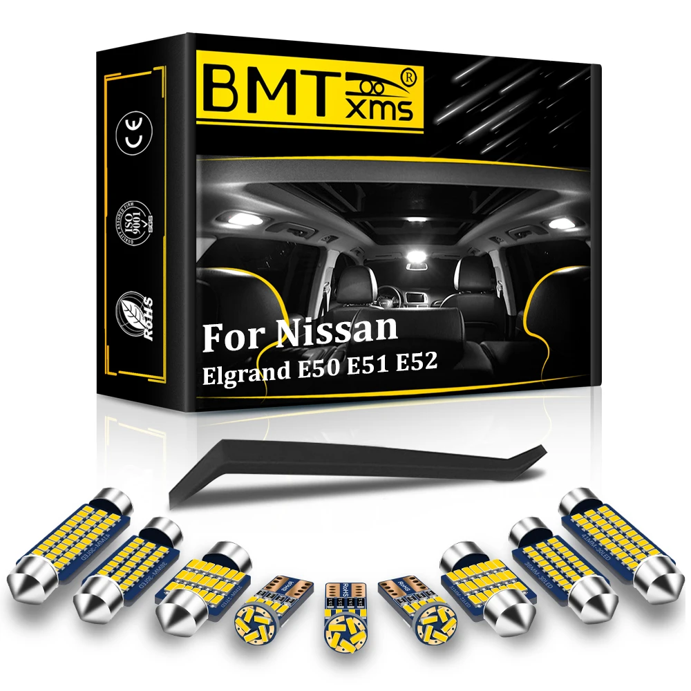 BMTxms Canbus для Nissan Elgrand E50 E51 E52 1997-2020 Автомобильный светодиодный внутренний купольный
