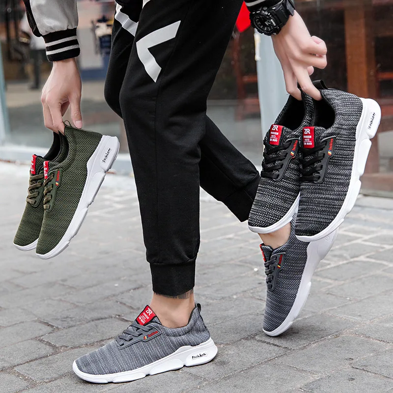 

[New Products] New Style Men Fashion Shoes Breathable Anti-slip Athletic Shoes Versatile Popular Mesh Shoes
