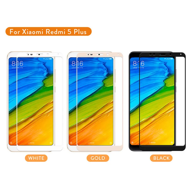 Закаленное стекло с полным покрытием для Xiaomi Redmi 4A 4X 4 Pro Note 5A глобальная версия