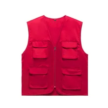 Четыре сезона рабочая одежда жилет Рабочий костюм жилет Летняя одежда шофер Драйв волонтер в строительство жилет настраиваемый Pri