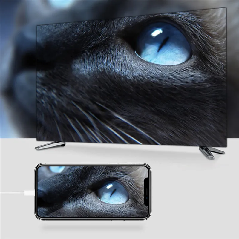 HDMI кабель для type C Micro Lightning To 4K HDMI кабель HD tv AV адаптер USB кабель 1080P для samsung IPhone huawei