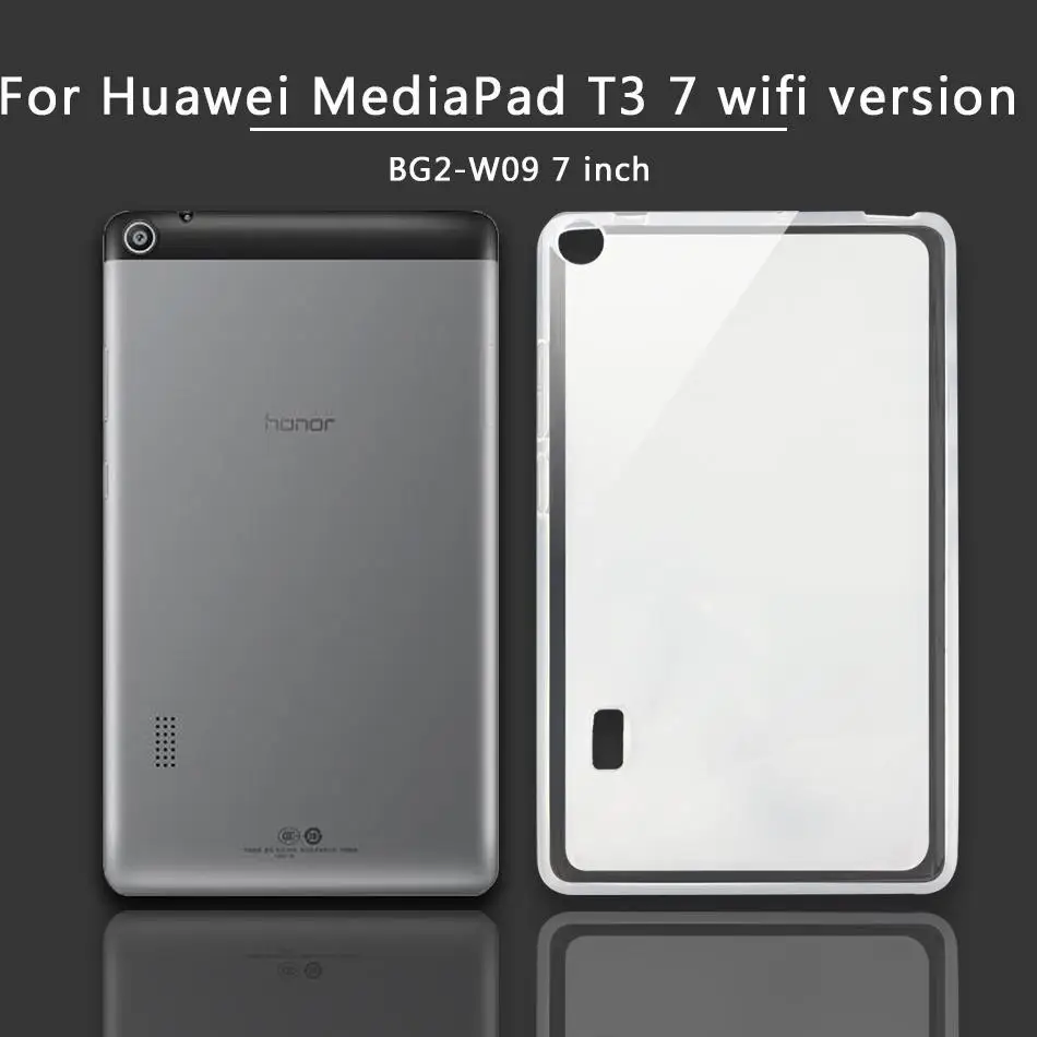 Мягкий силиконовый чехол для планшетов huawei MediaPad T3 7,0 3g wifi BG2-U01/медиа-планшет T3 10 8,0/T5 10,1 TPU чехол