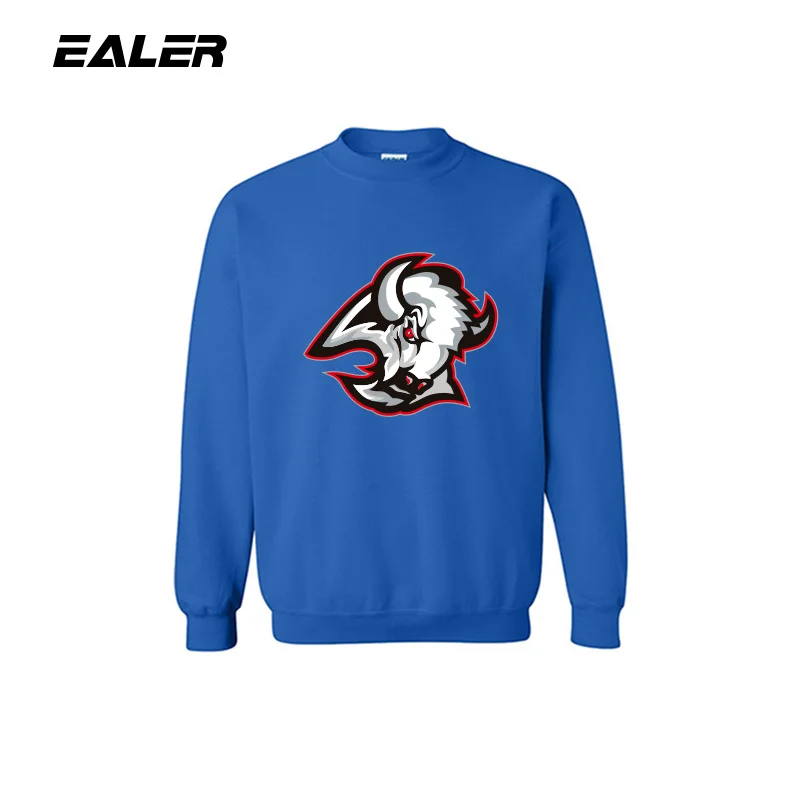 royal blue EALER хоккейный свитер с логотипом для болельщиков - Цвет: royal blue