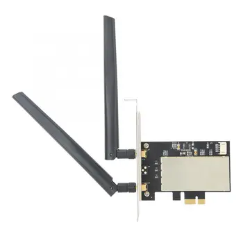 

Wireless Network Card Adapter Card M.2 NGFF to PCI-E Dual Antenna for BCM94360/BCM4322 New