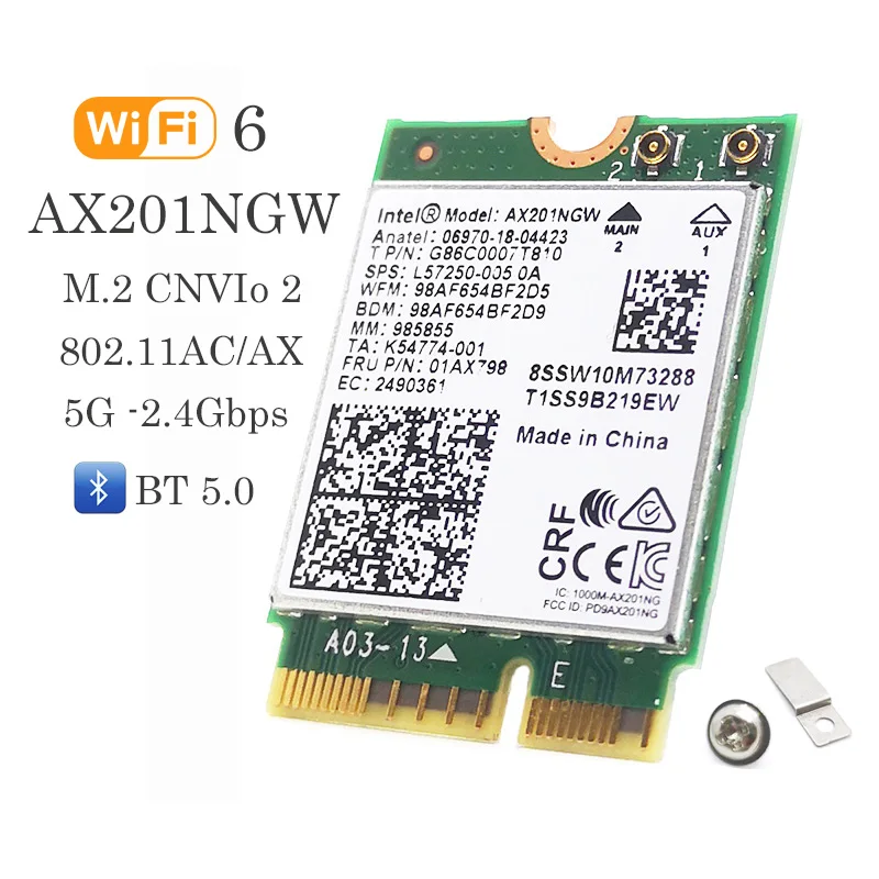 Ngwg. Intel wifi 6 ax201. Wi-fi адаптер + bluetooth intel wi-fi 6 ax201 gig+ (ax201. Intel wifi 6 ax201. Electronics ax201 802.