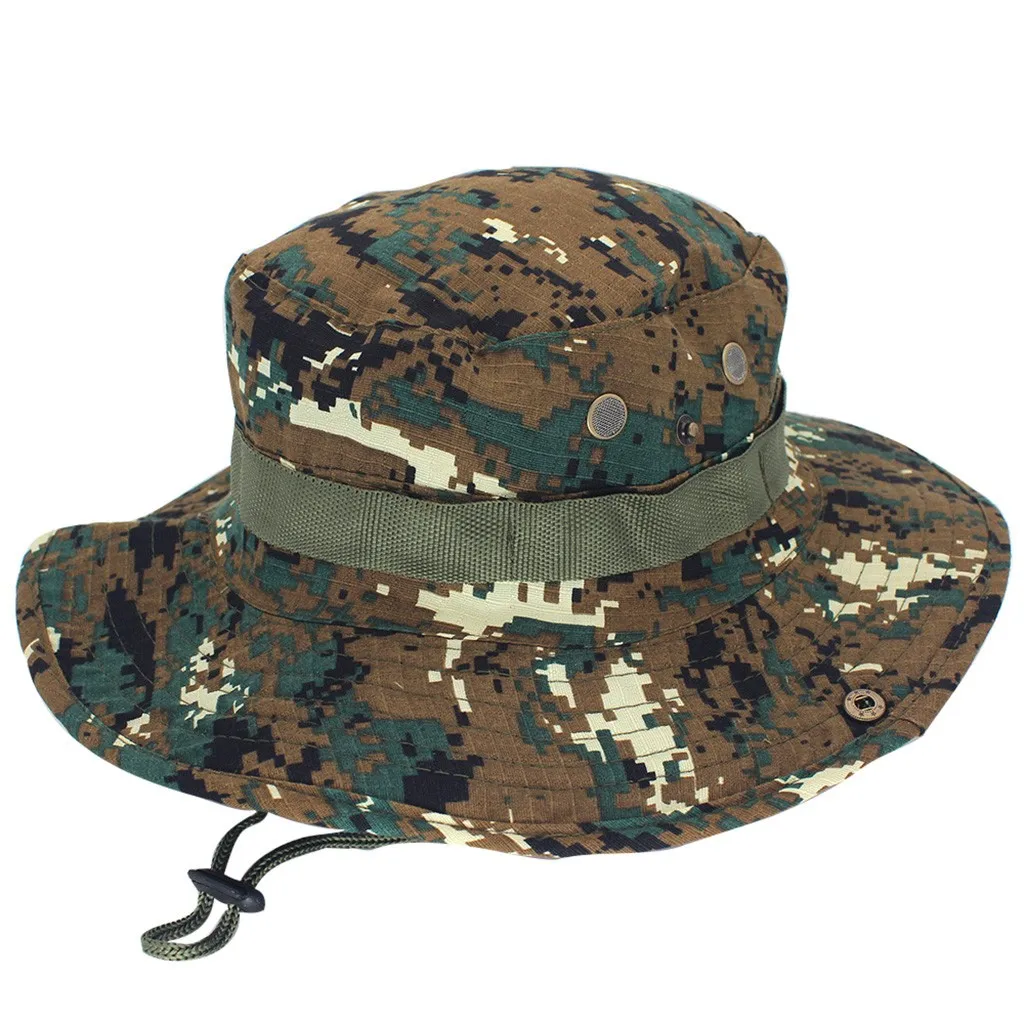 Boonie, Рыбацкая шапка, хлопковая, легкая, для рыбалки, шапка-ведро, s, Регулируемая Кепка, камуфляжная, Boonie, шапки, непальская Кепка, мужская, Рыбацкая шапка