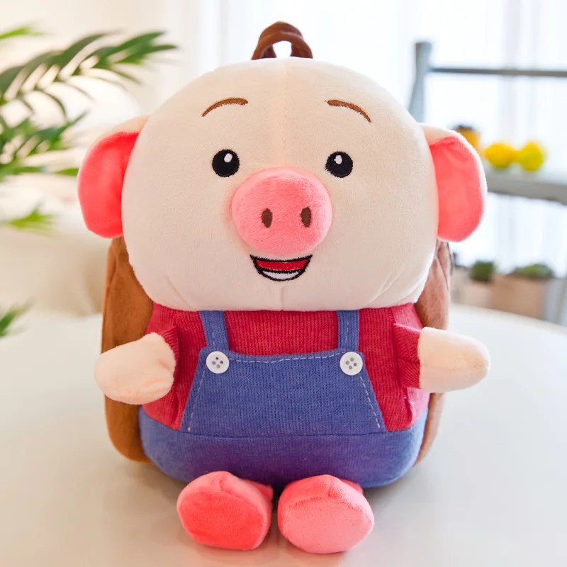Douyin Celebrity Style Useful Product Cartoon Bag Creative Pigskin Small Fart Complete Backpack Children Small Bookbag Birthday