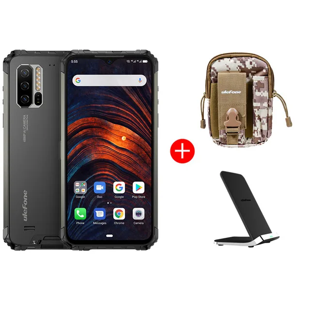 Ulefone Armor 7 Android 9,0 IP68 смартфон NFC Helio P90 Octa Core 6,3 ''8 GB+ 128GB 48MP 5500mAh 4G глобальная версия прочный телефон - Цвет: add uf002 bag