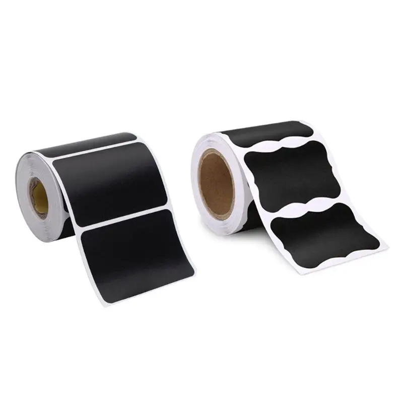 150pcs/roll Blank Chalkboard Labels Removable Sticker Kitchen Canning Mason Spice Jars Gift Packaging