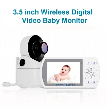 

Babyphone portable monitor bebe 3.5 inch LCD IR Night Vision Intercom Temperature Sensor Lullabies Zoom Pan/Tilt Max 4 cameras