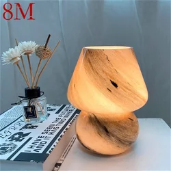 Lampe de Table LED créative de couleur planète moderne, 8M, lampe de bureau en forme de champignon pour la décoration de la chambre à coucher 