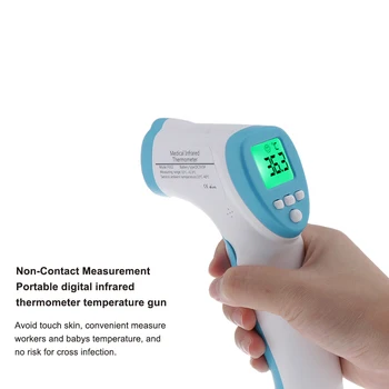 

IR Forehead Thermometer Baby Thermometer Infrared Non Contact Thermometer Infrared Digital Surface Temperature LCD Display