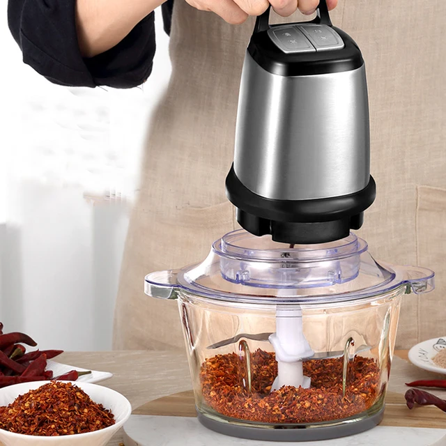 Stainless Steel Electric Kitchen Chopper Meat Grinder Shredder Food Chopper Household Processor Kitchen Tool 3