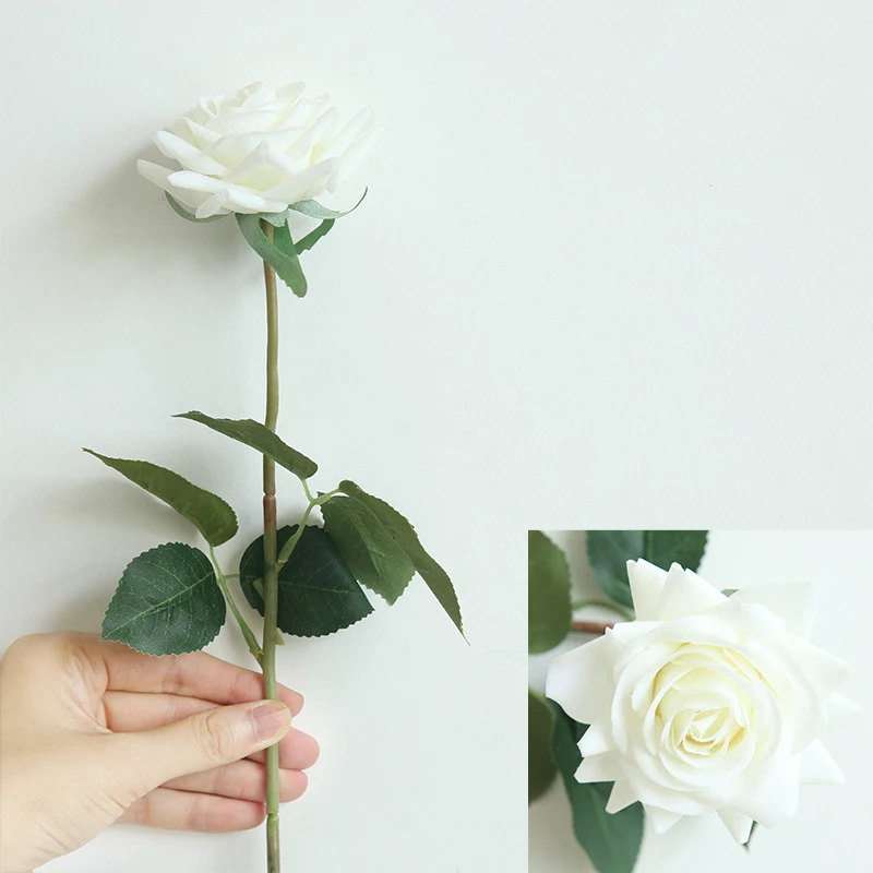1 шт. Французская романтическая искусственная Роза, для создания своими руками бархатный Шелковый цветок для вечерние украшения для дома, свадьбы, праздника - Цвет: 8