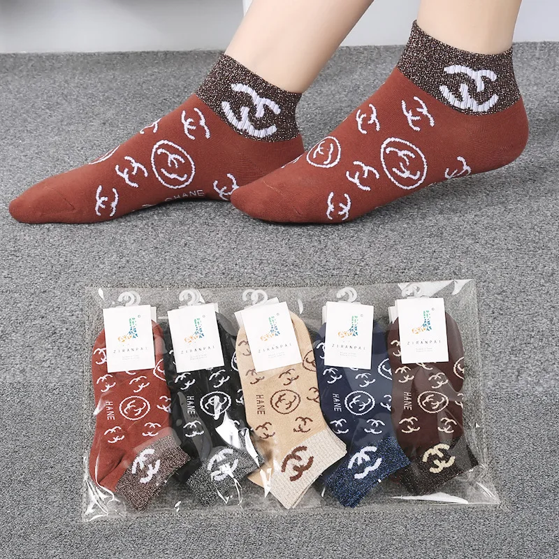 Весенние Новые короткие носки хлопковые красные в одном стиле уличные милые