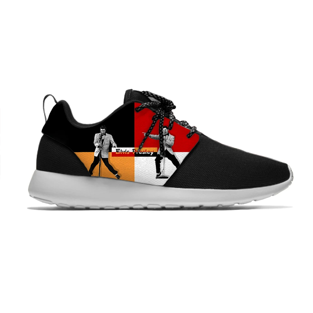 

Elvis Presley Rock Singer Hot Funny Cool Popular Kids Sport Running Shoes Casual Breathable Print Sneakers Boys Children Girls