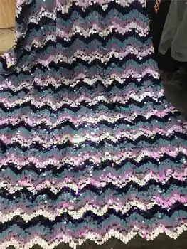 

Nigerian Sequins lace 2019new 100% beautiful Embroidered lace African tulle lace fabric for Party/Wedding dresses Winn578r