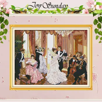 

The Family Party Patterns Counted Cross Stitch 11CT 14CT Cross Stitch Sets Chinese Cross-stitch Kits Embroidery Needlework