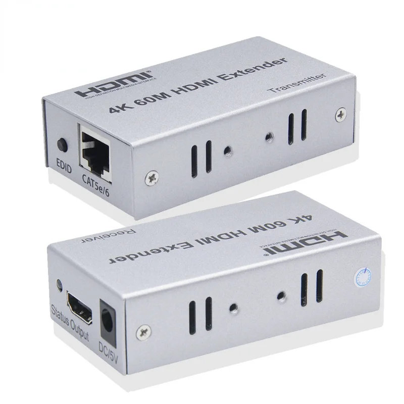 4K 100 м HDMI-совместимый удлинитель Cat5e/6 RJ45 LAN Ethernet-кабель 1080P Сетевой 60 UTP POE с