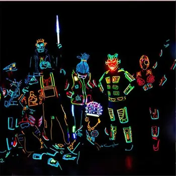 

Cool Halloween Christmas Waterproof Matchman Glow Stick LED Figure Kit Holiday Party Performance Props Strip Light