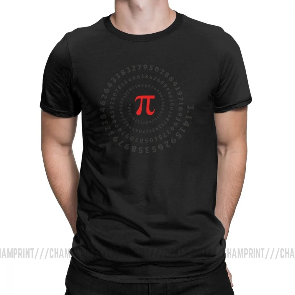 Мужская футболка Pi Pie Science mathemics Math, Забавные футболки с коротким рукавом, с круглым вырезом, хлопок, Подарок, Идея, футболка - Цвет: Черный