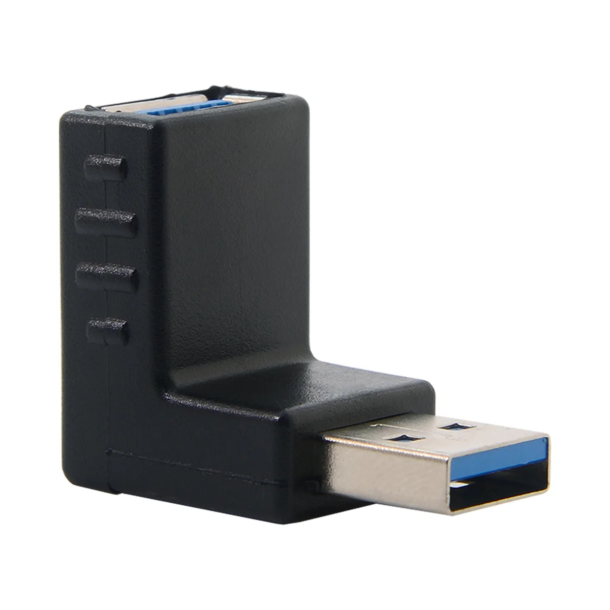 Cablecc CY Супер Скоростной USB 3,0 90d M/F штекер для женщин угловой адаптер Черный штекер конвертер для ноутбука retina вертикальный