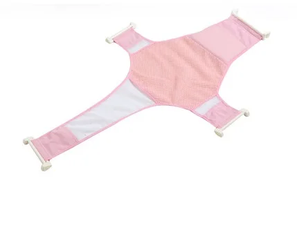 96cm Pink 3 Регулируемая противоскользящая сетка для ванны для новорожденного ребенка, сетчатая сетка для ухода за ребенком, безопасная поддержка сиденья - Цвет: 96cm Pink 3