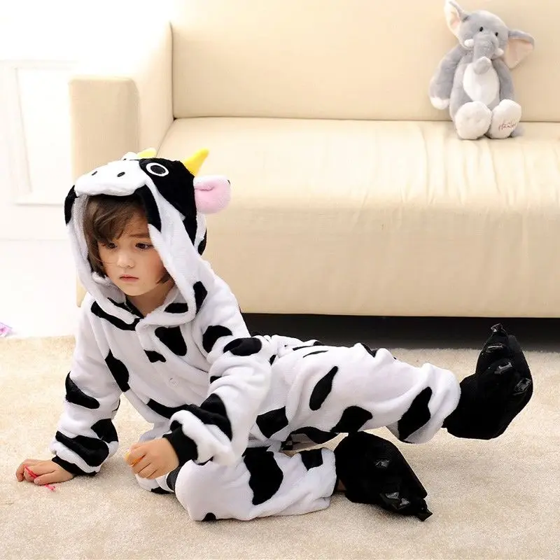 Пижамы кигуруми с Пикачу, милый мультяшный единорог, комбинезон, одежда для сна, костюмы для мальчиков и девочек, зимние детские пижамы с рисунком панды