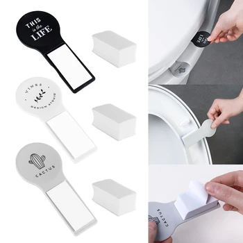 

Portable Foldable Toilet Seat Cover Lifter Sanitary Closestool Cover Lift Handle For Travel Home Bathroom Toilet Accessories