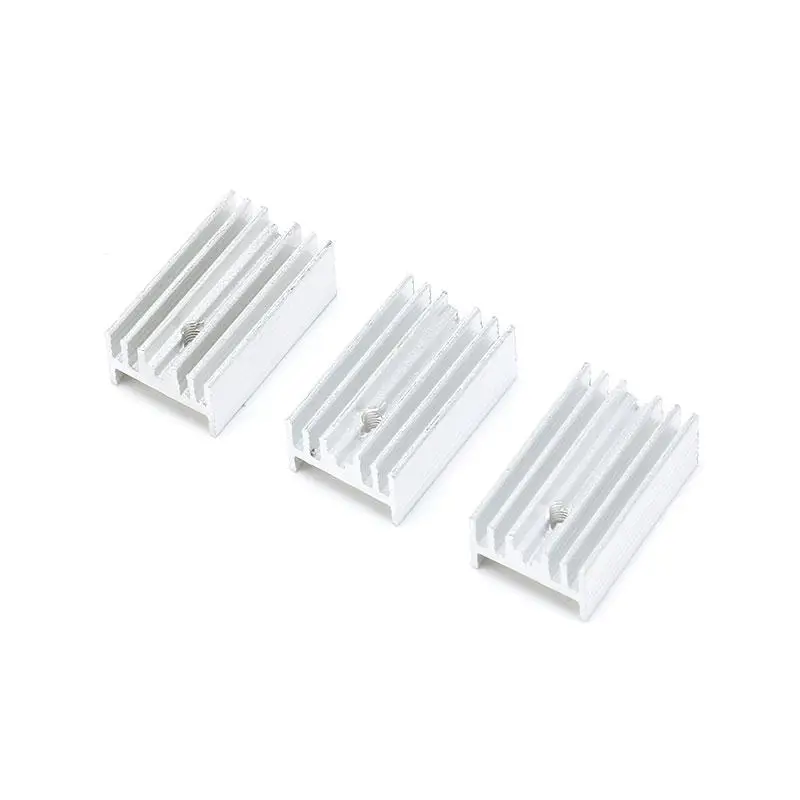 10 pcs 251510mm Silver Heatsink Cooling Fin Aluminum Heat Sink 25X15X10mm (1)