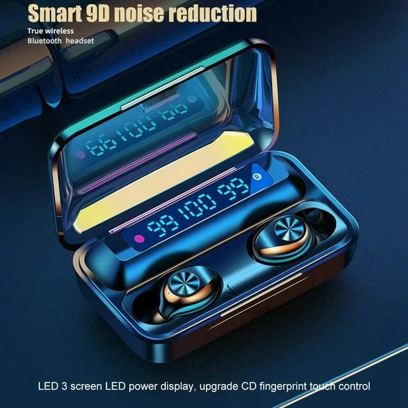 New TWS Bluetooth Earphone 5 0 Earbuds High Fidelity Stereo In Ear Headphones Touch Waterproof Sport Wireless Earphones