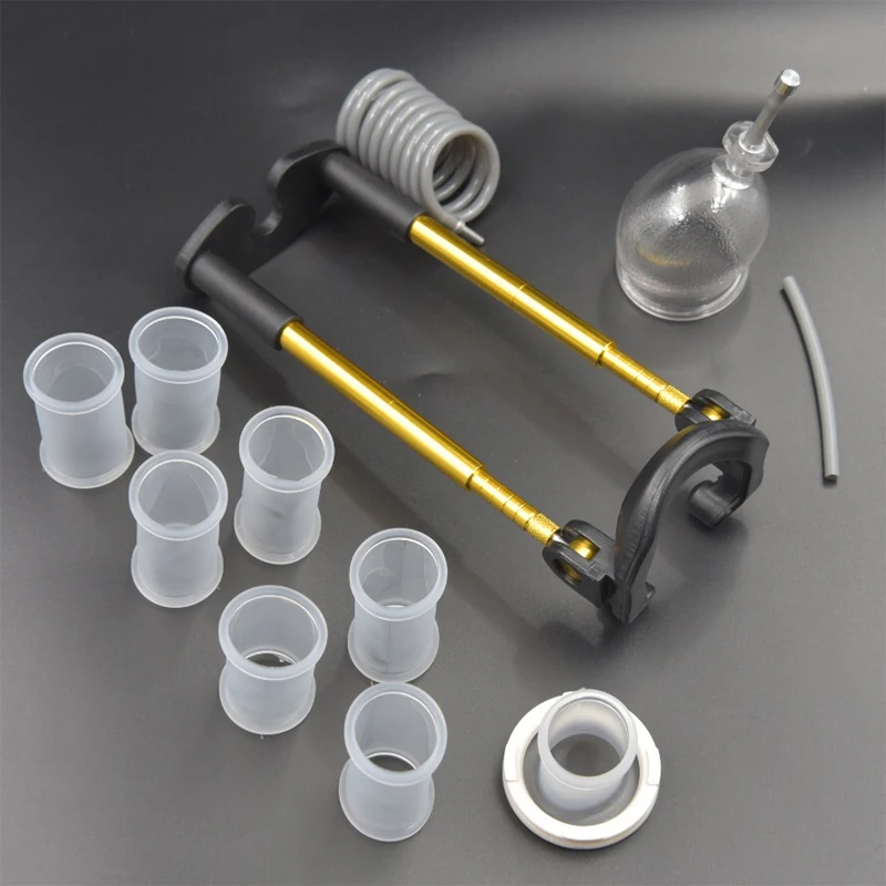 Enlargement Penis Extender Metal Bracket Pump Enlarger Stretcher for Men Male Enhancement Kit Tension Device Sex Toys Exercise